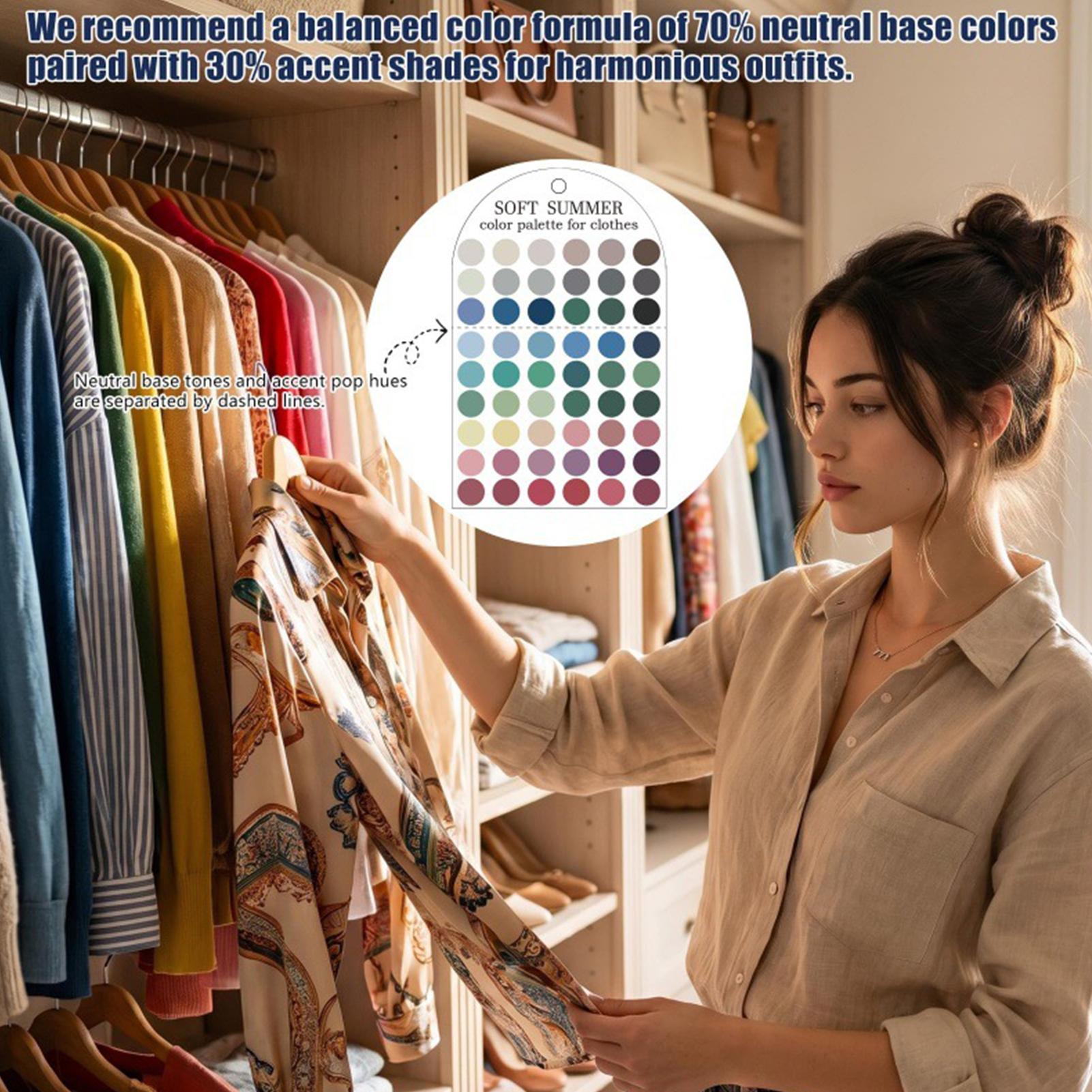 Summer Clothing Color Palette - قطعتان من بطاقات عينات الألوان الموسمية