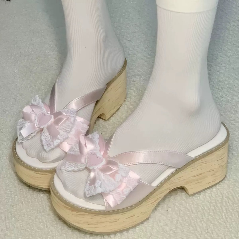Summer Clothing Items - صنادل نسائية صيفية مريحة بكعب عالٍ،