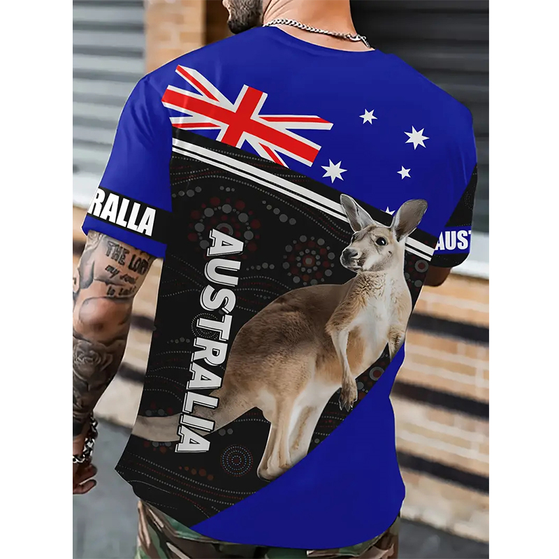Summer Clothing Women Australia - أستراليا الجرافيك تي شيرت الرجال الصيف