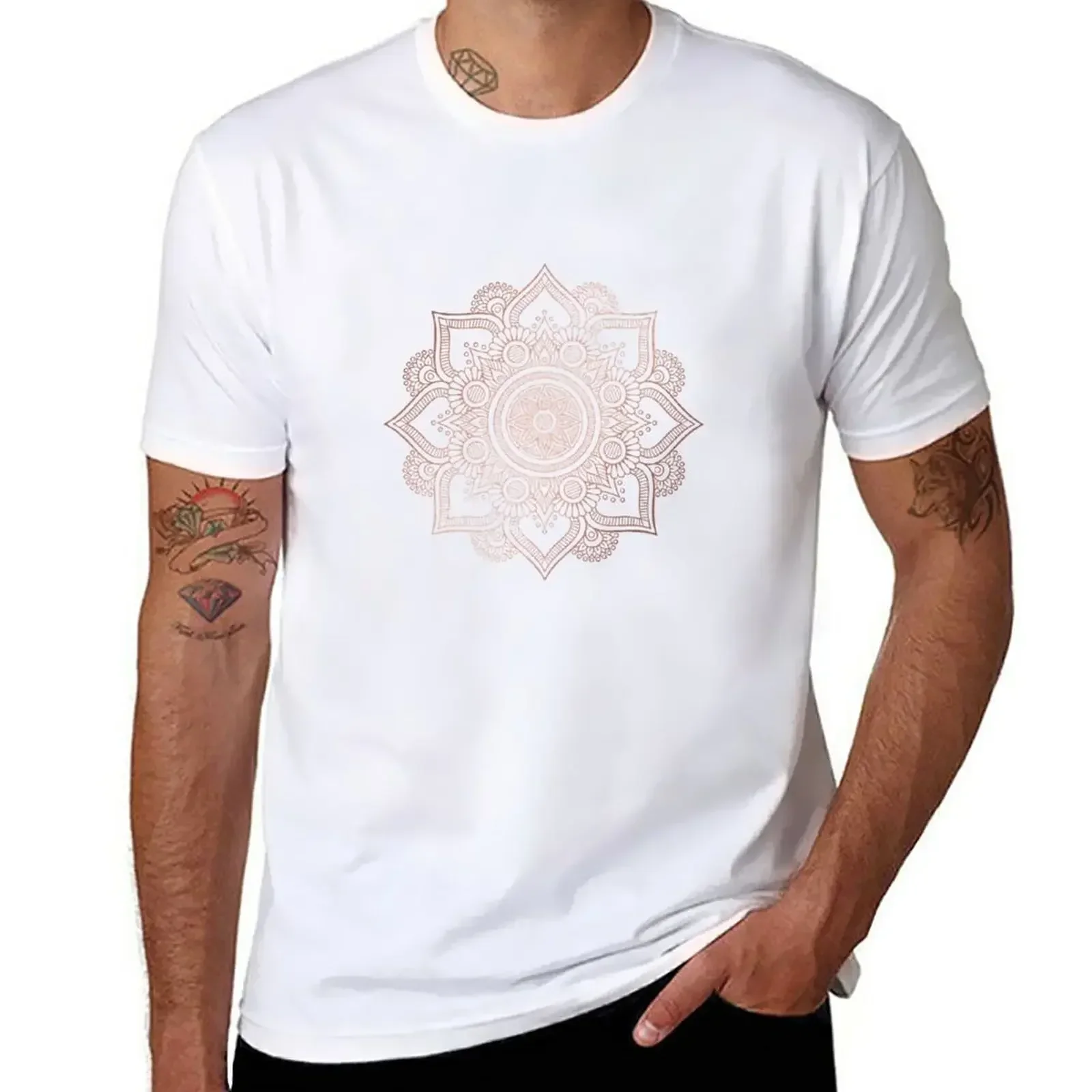 Summer Rose Clothing - تي شيرت روز جولد ماندالا، ملابس