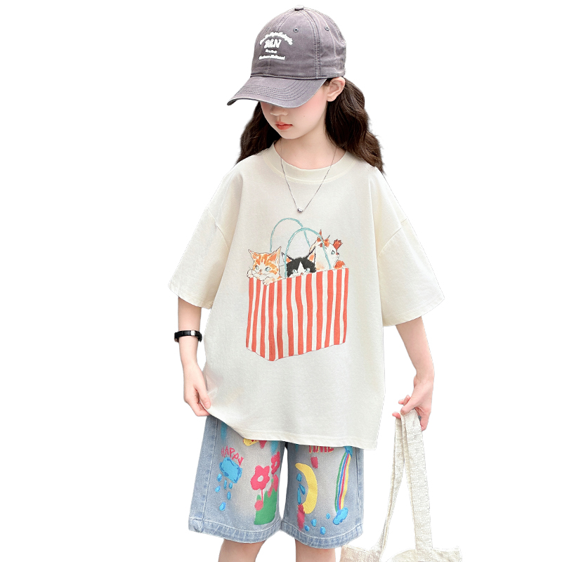 Summer Clothing Drawing - المراهقات الصيف أعلى وأسفل مجموعة مع