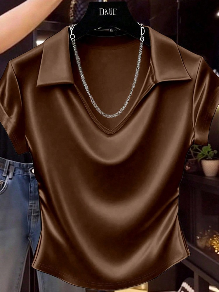 قميص نسائي كاجوال بأكمام قصيرة - مراجعة Xl Summer Clothing وسعره