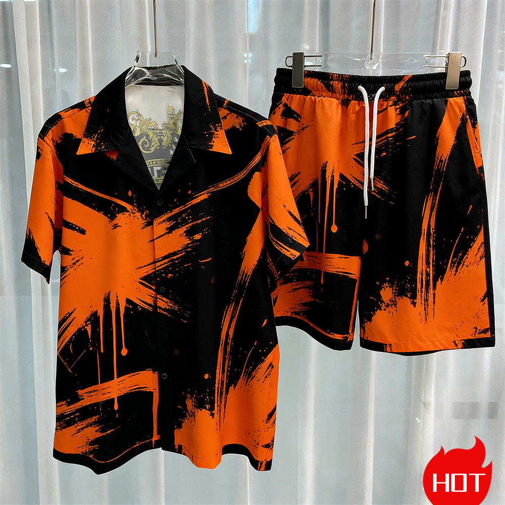 طقم رجالي مطبوع رقميًا من قطعت - مراجعة Summer Clothing Types وسعره