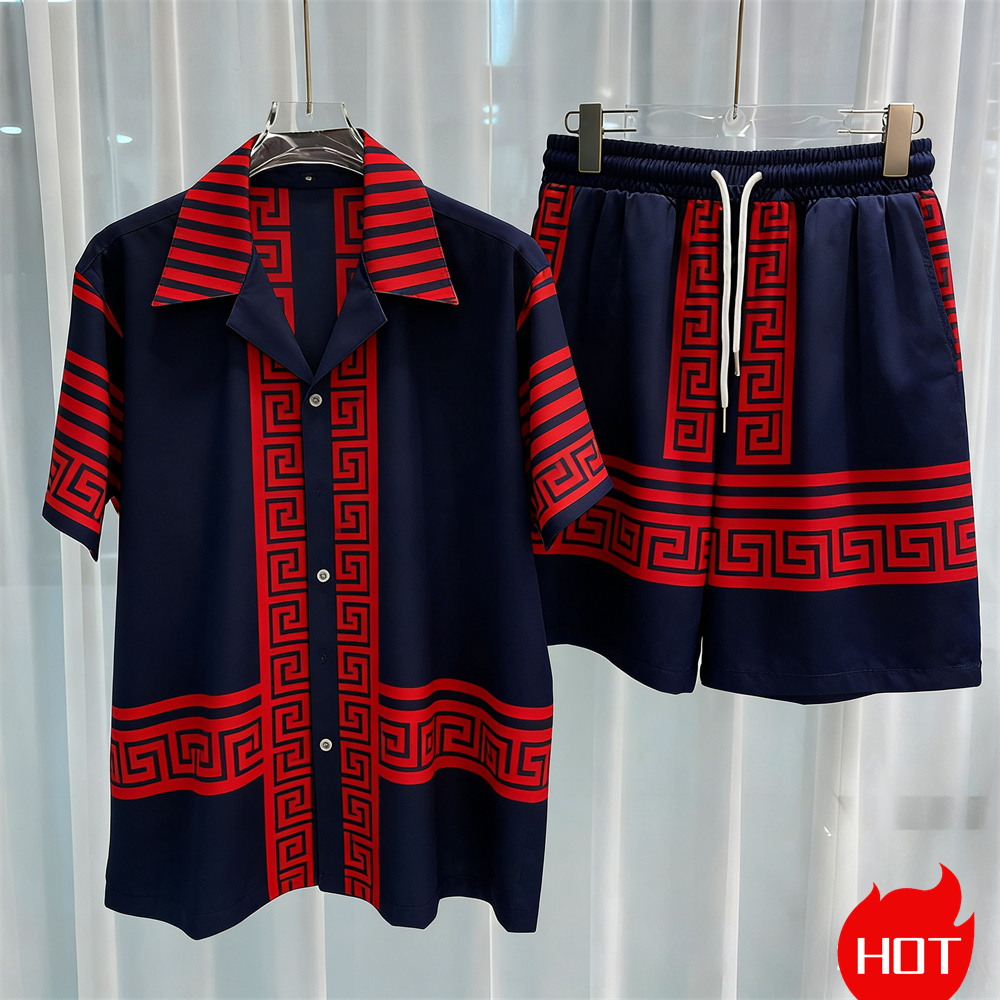 طقم رجالي مطبوع رقميًا من قطعت - مراجعة Summer Clothing Types وسعره