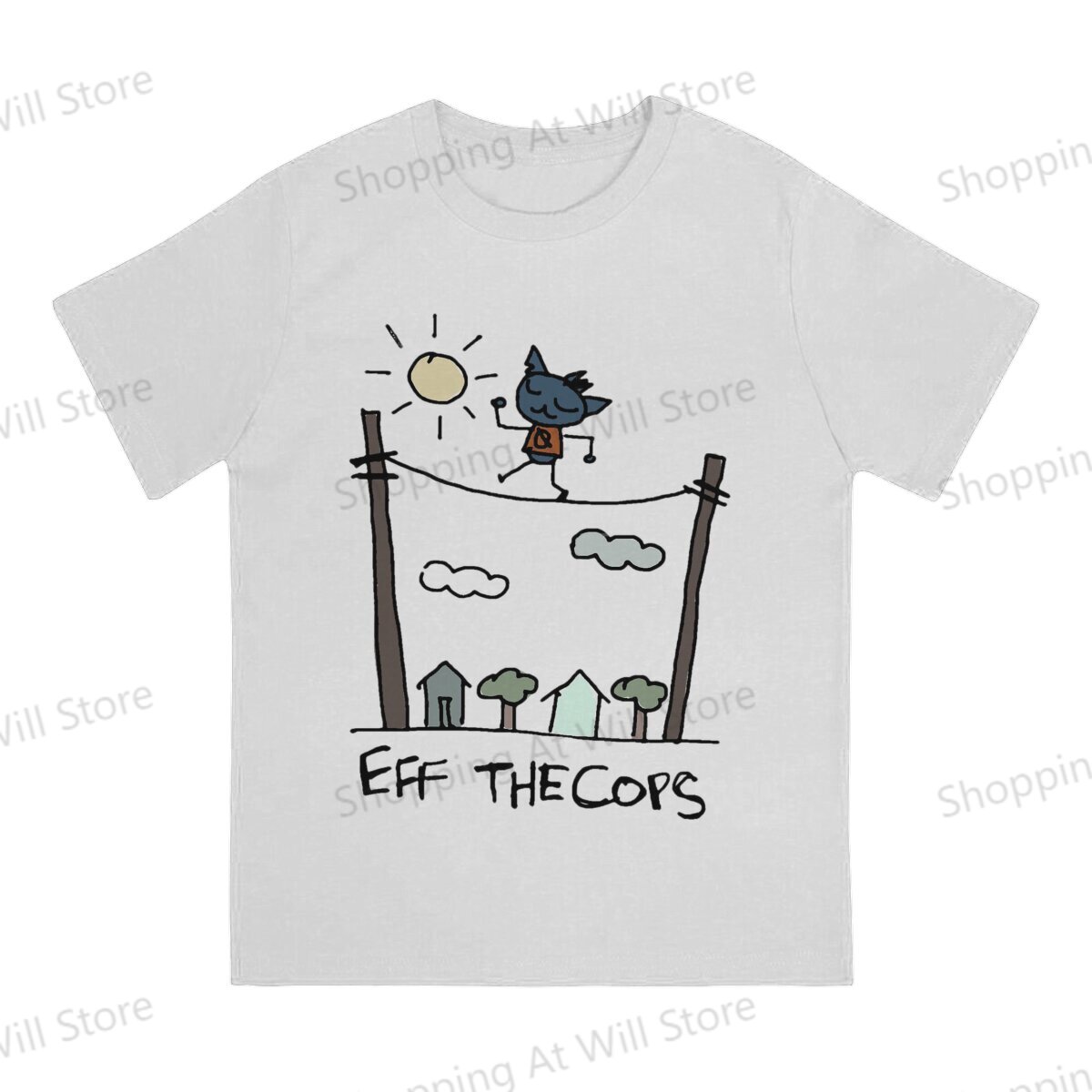 تي شيرت قصير الأكمام برقبة دائ - مراجعة Summer Clothing Drawing وسعره