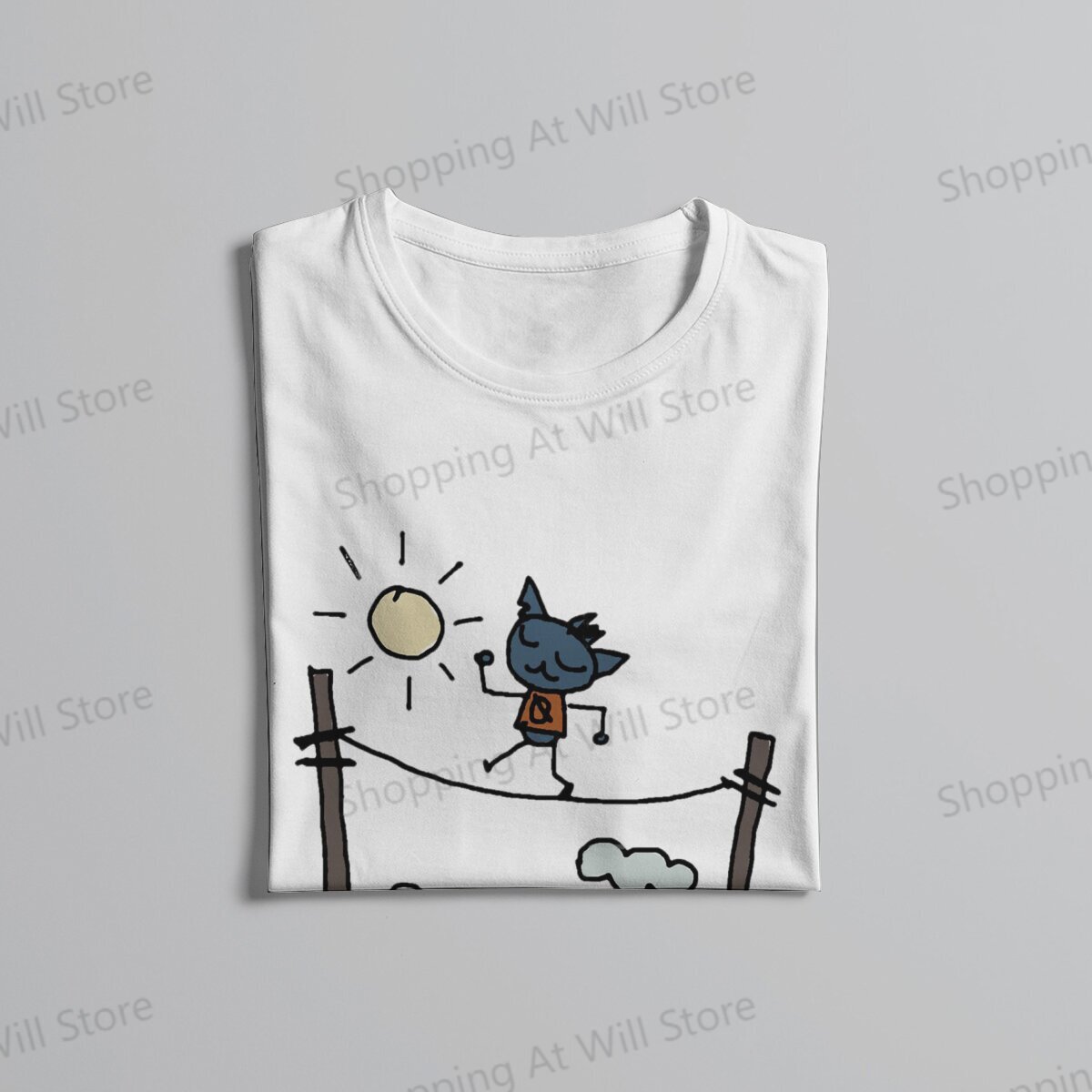 تي شيرت قصير الأكمام برقبة دائ - مراجعة Summer Clothing Drawing وسعره