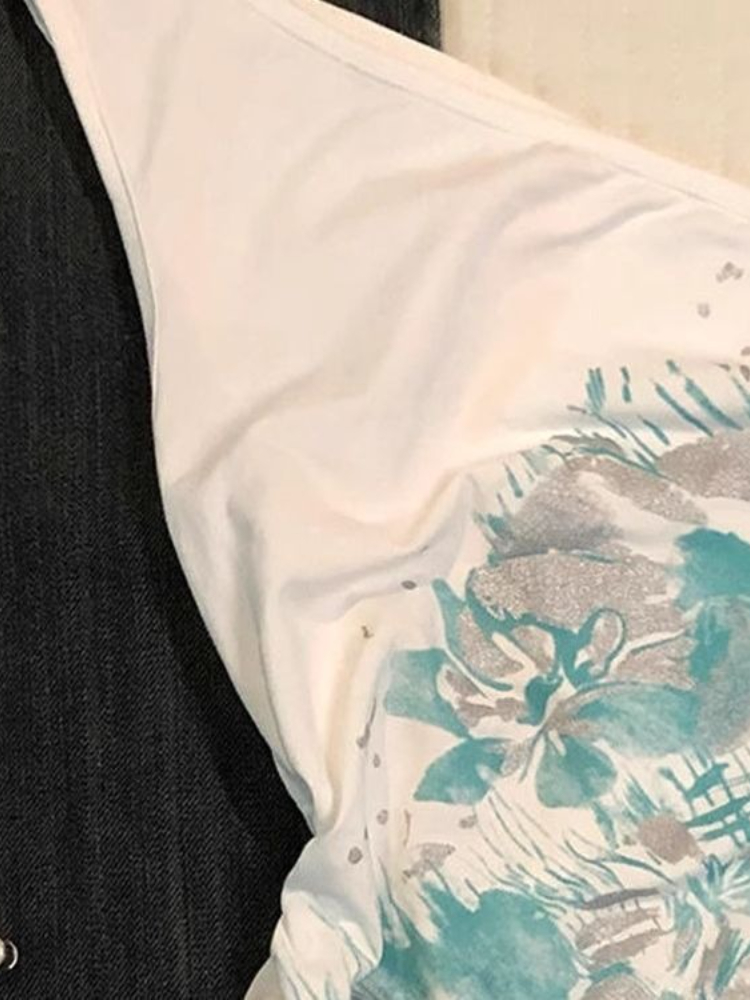 Y2k فتاة حار الدبابات انحراف ط - مراجعة Summer Clothing Drawing وسعره