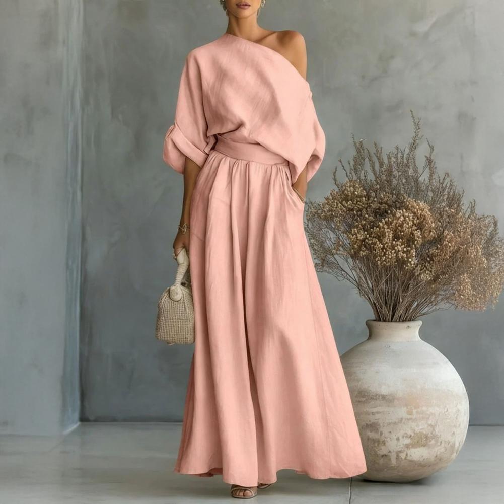 طقم بلوزة وبنطلون نسائي أنيق ع - مراجعة Summer Clothing Europe وسعره