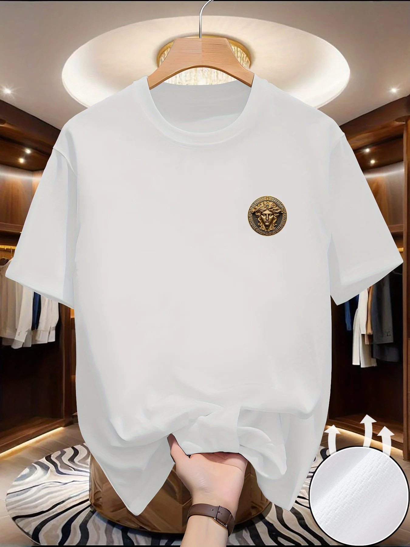 تي شيرت رجالي بطبعة فتاة، صيفي - مراجعة Summer Clothing Europe وسعره
