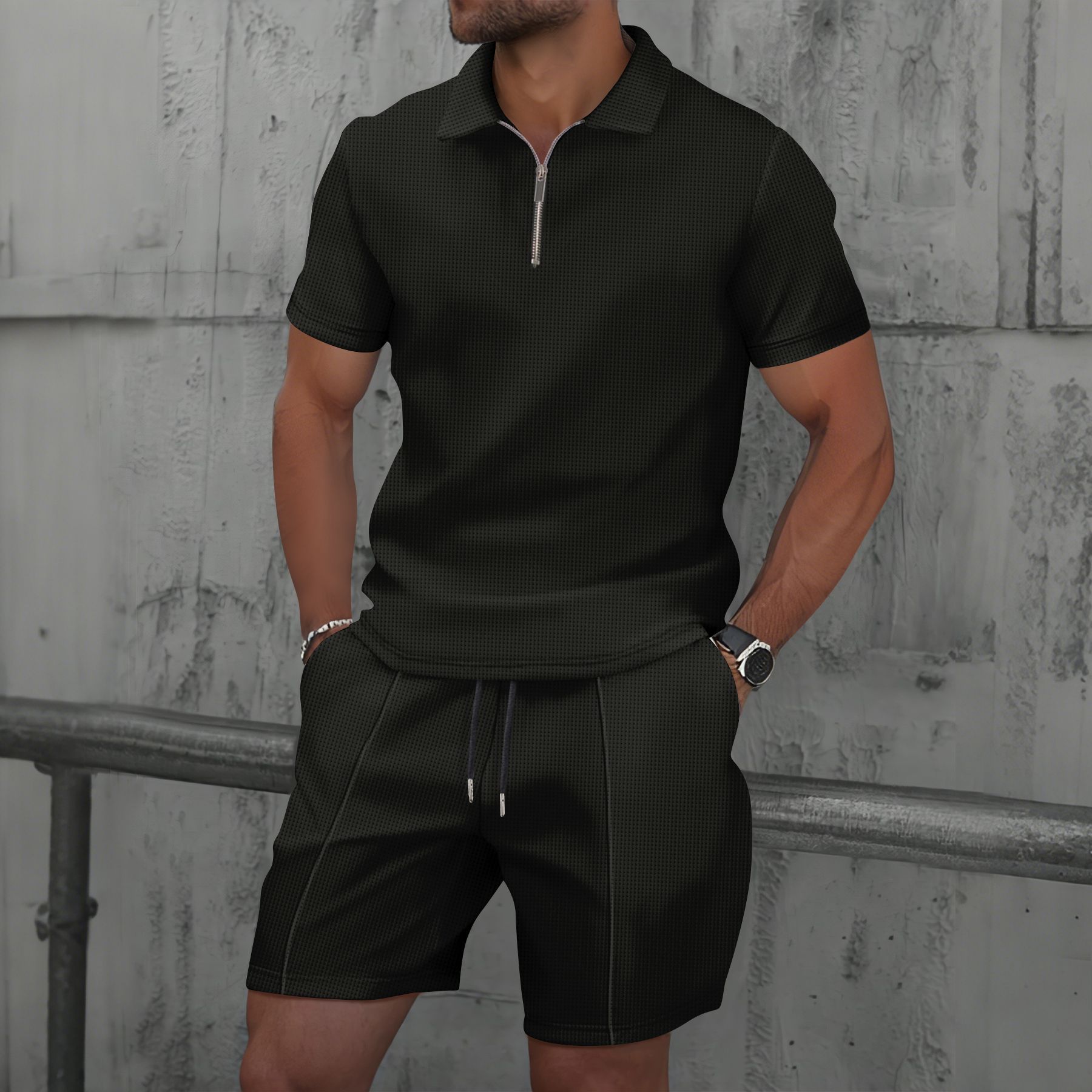 طقم رجالي من قطعتين سريع الجفا - مراجعة Summer Clothing Outfits وسعره