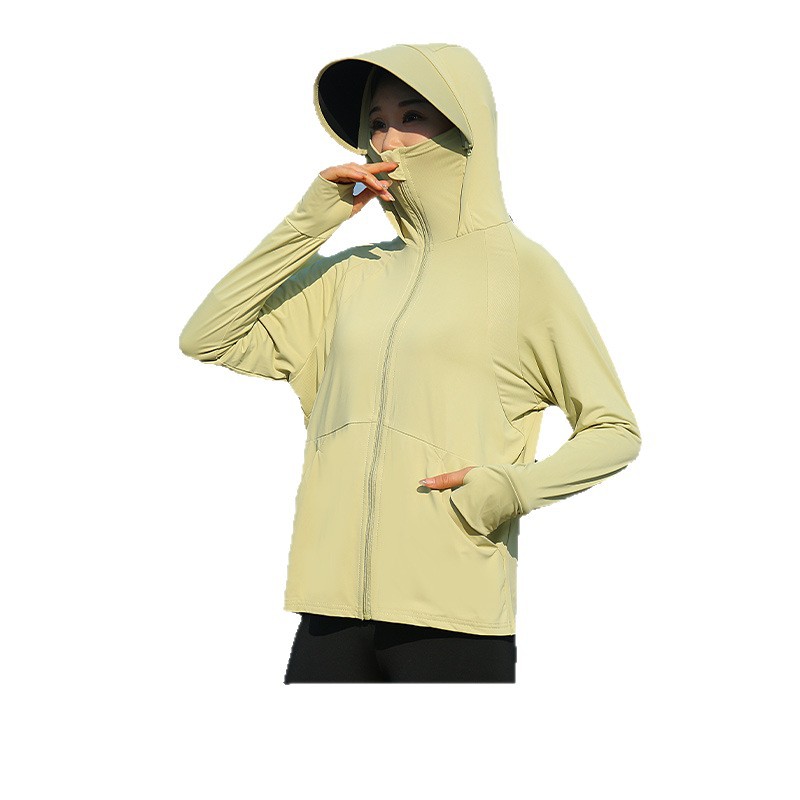 جاكيت نسائي صيفي بقلنسوة للحما - مراجعة Summer Uv Clothing وسعره