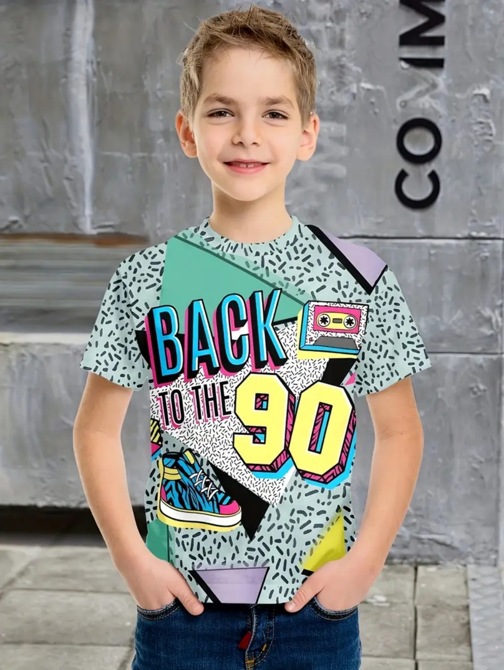 ملابس الأطفال تي شيرت الكتابة  - مراجعة Summer Clothing Drawing وسعره