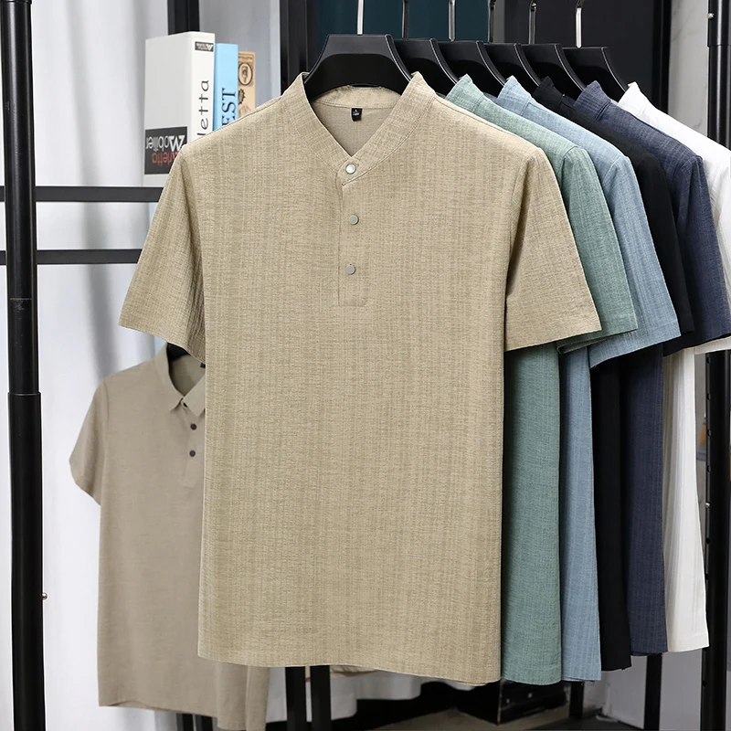 قمصان رجالية بياقة ماندارين وأ - مراجعة Summer Clothing Types وسعره