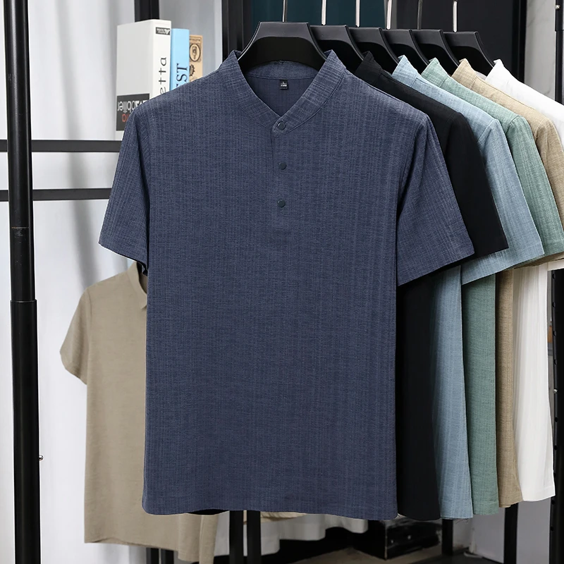 قمصان رجالية بياقة ماندارين وأ - مراجعة Summer Clothing Types وسعره