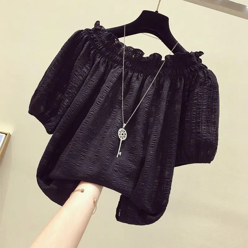 بلوفر شيفون بأكمام منتفخة ورقب - مراجعة Summer Rose Clothing وسعره
