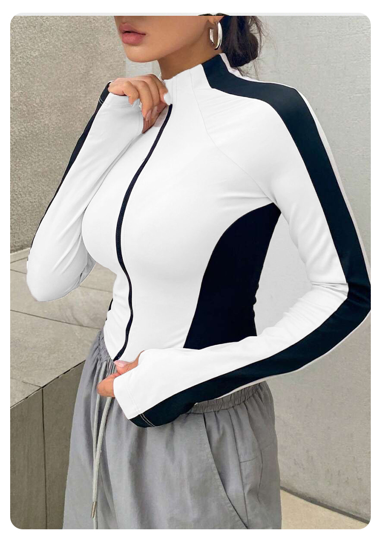 جاكيت يوغا نسائي بياقة قائمة،  - مراجعة Summer Clothing Items وسعره