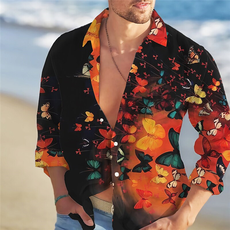 قميص رجالي موضة 2023 نمط ورود  - مراجعة Summer Rose Clothing وسعره