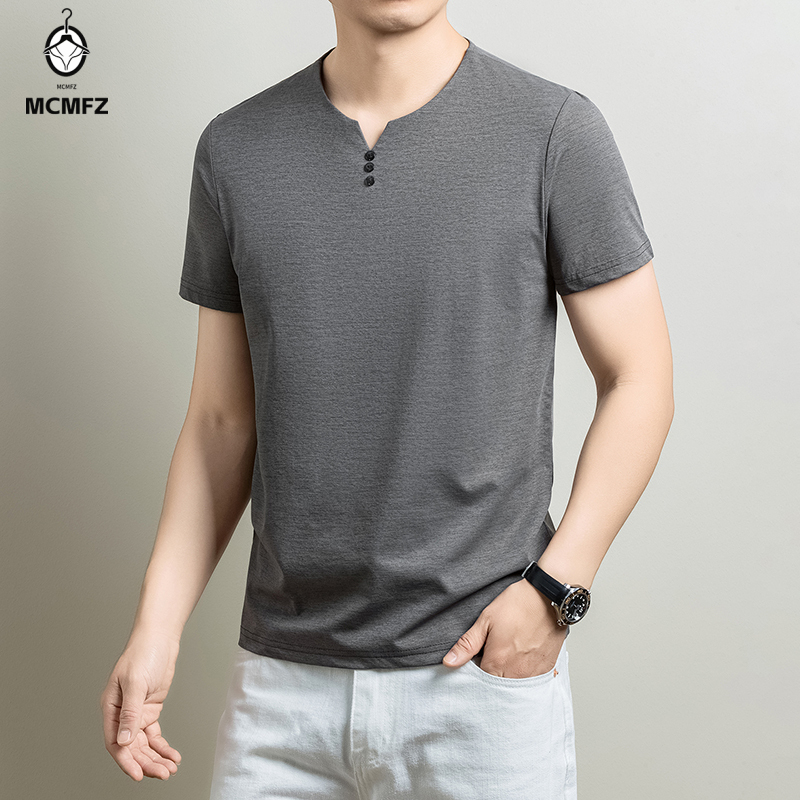 قميص هينلي رجالي أساسي مريح من - مراجعة Summer Clothing Types وسعره