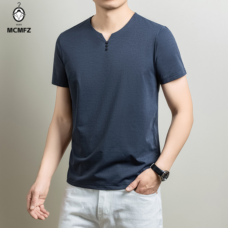 قميص هينلي رجالي أساسي مريح من - مراجعة Summer Clothing Types وسعره