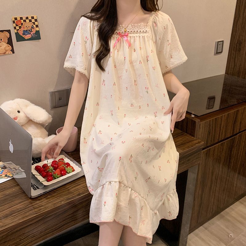 قميص نوم صيفي بمقاسات كبيرة عل - مراجعة Summer Clothing Korea وسعره