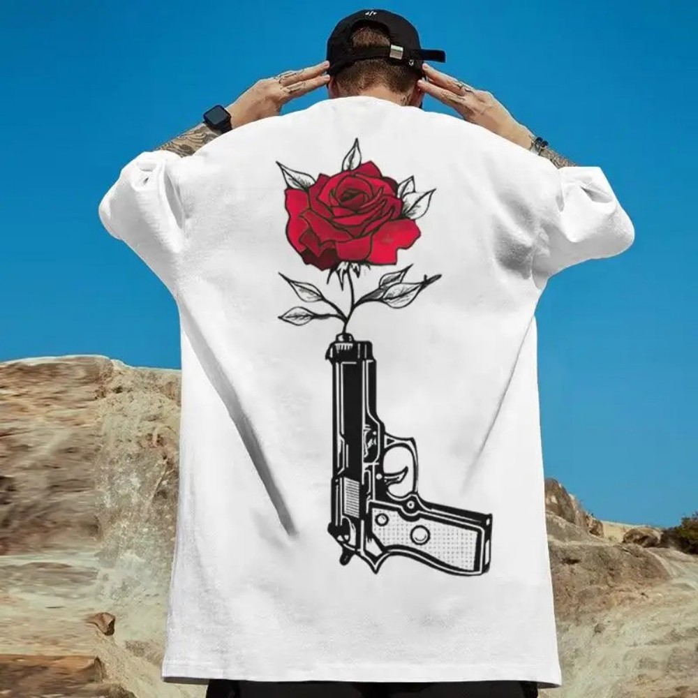 تي شيرت رجالي بطباعة ثلاثية ال - مراجعة Summer Rose Clothing وسعره