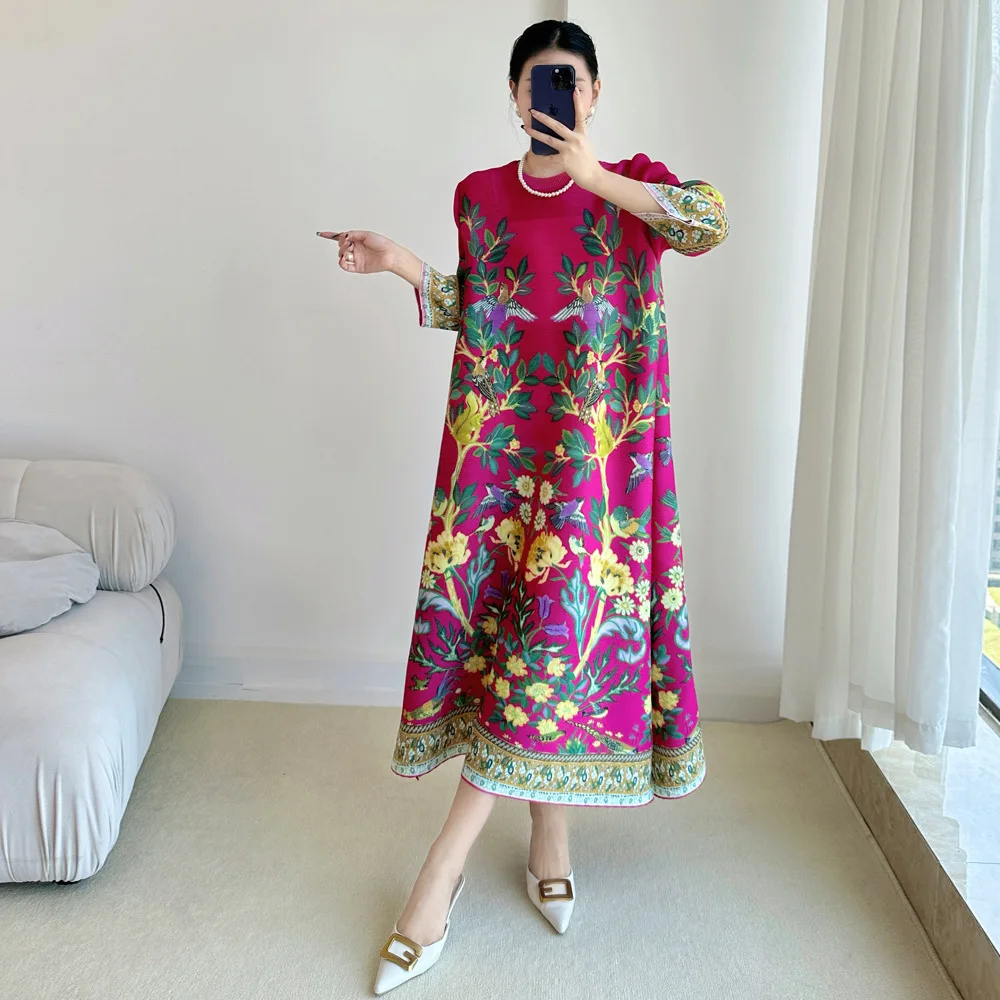 فستان مياكي مطبوع عتيق فساتين  - مراجعة Summer 2025 Clothing Essentials وسعره