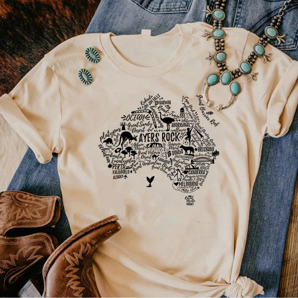 أستراليا كوالا التي شيرت المرأ - مراجعة Summer Clothing Women Australia وسعره