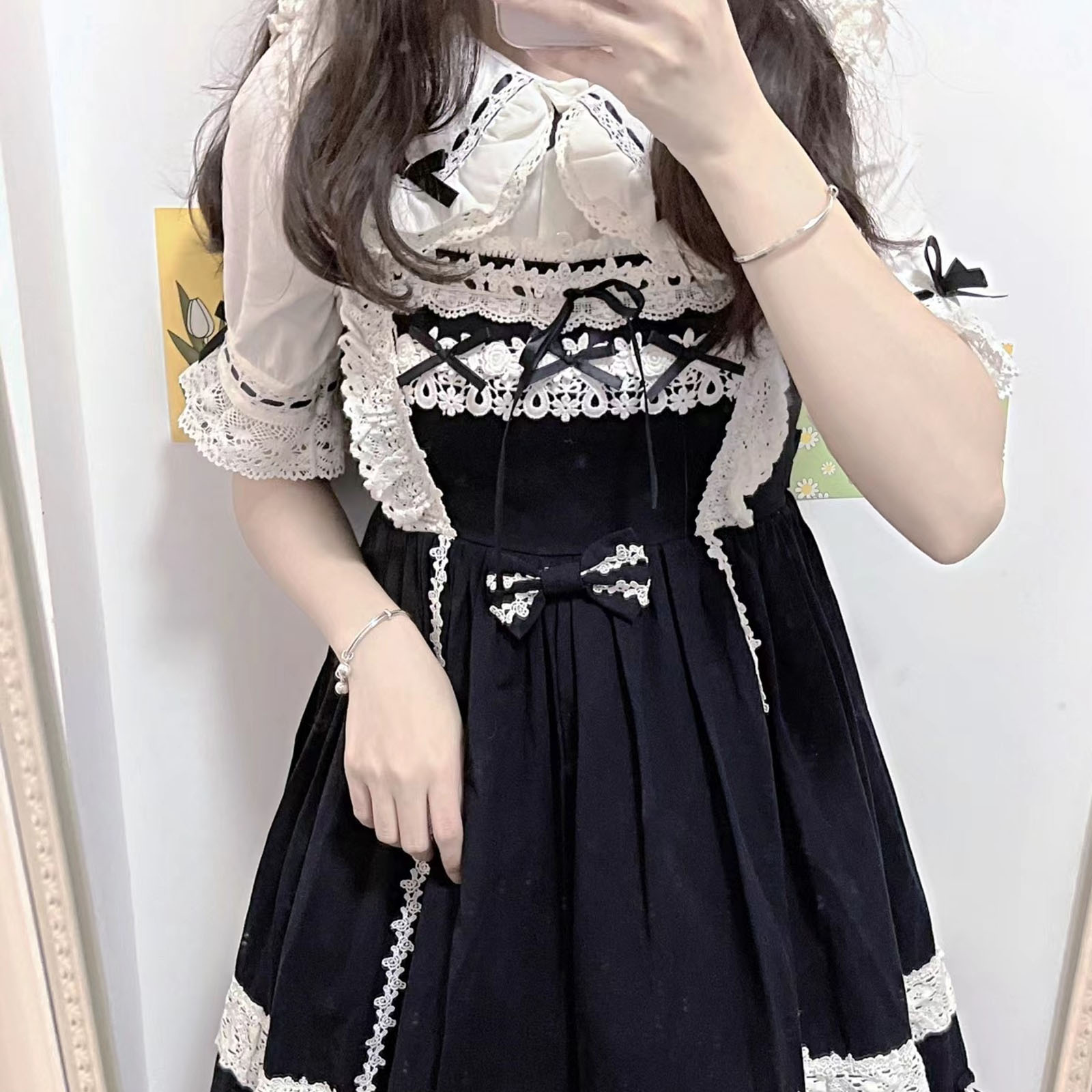 اليابانية لوليتا نمط الدانتيل  - مراجعة Xl Summer Clothing وسعره